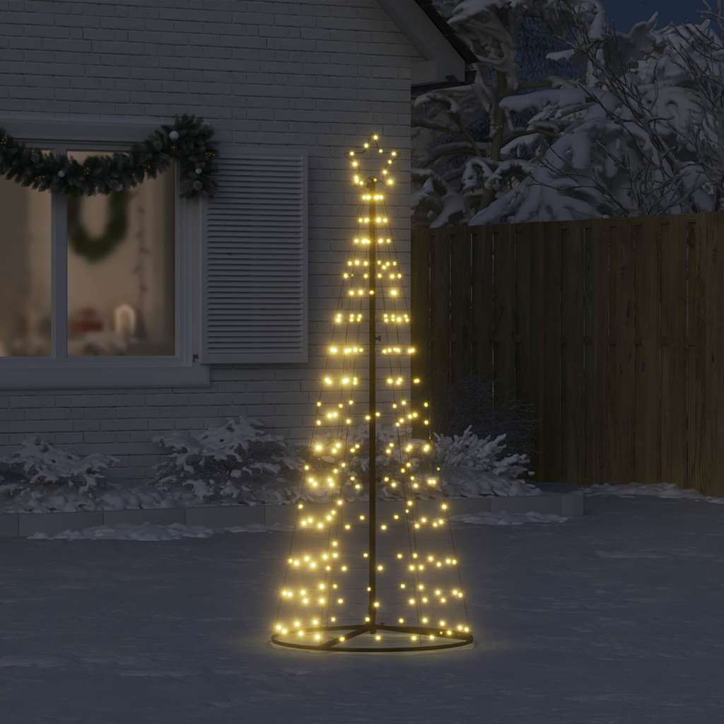 vidaXL Choinka LED 200 LED Ciepła biel 180 cm
