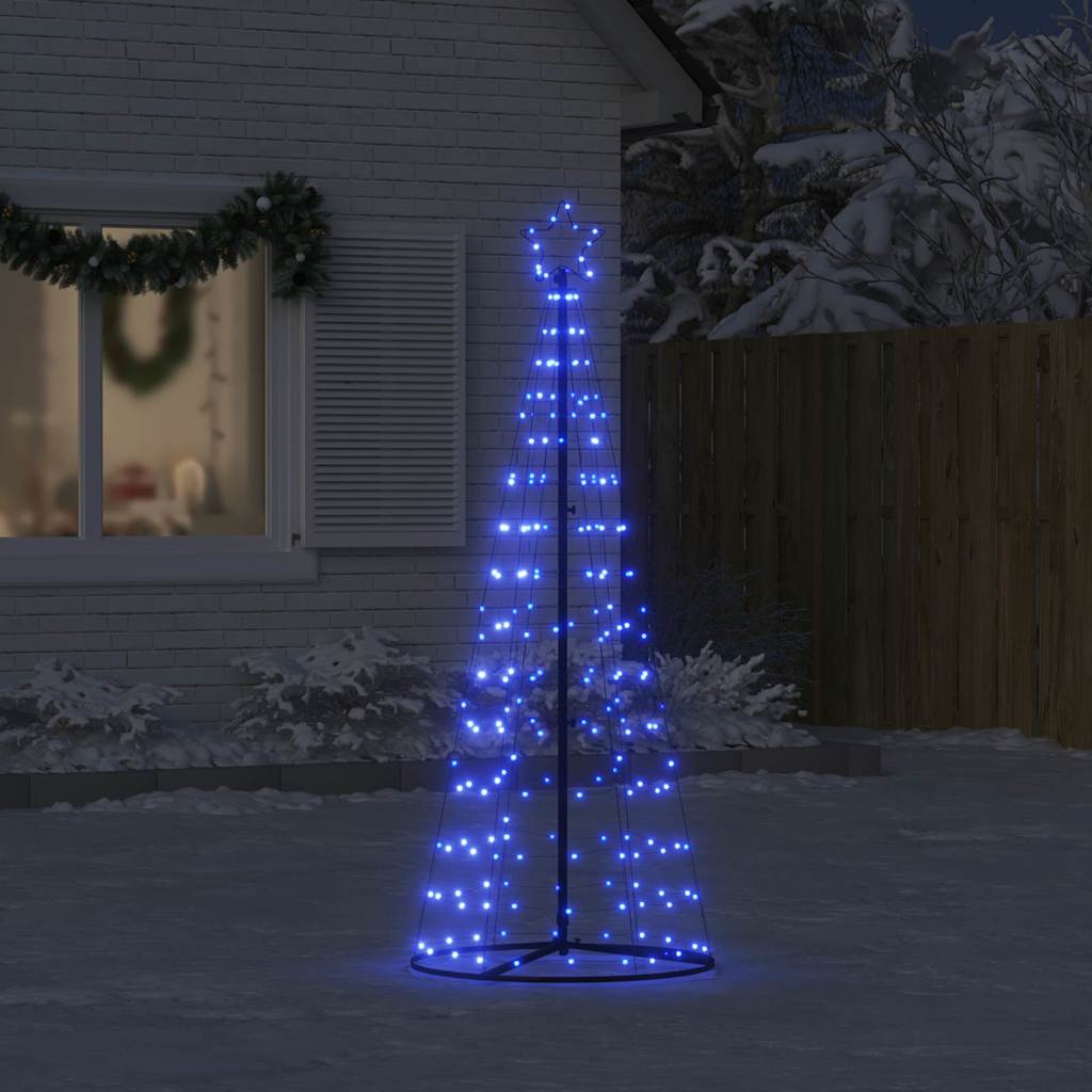vidaXL Choinka LED 200 LED Niebieski 180 cm