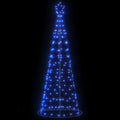 vidaXL Choinka LED 200 LED Niebieski 180 cm