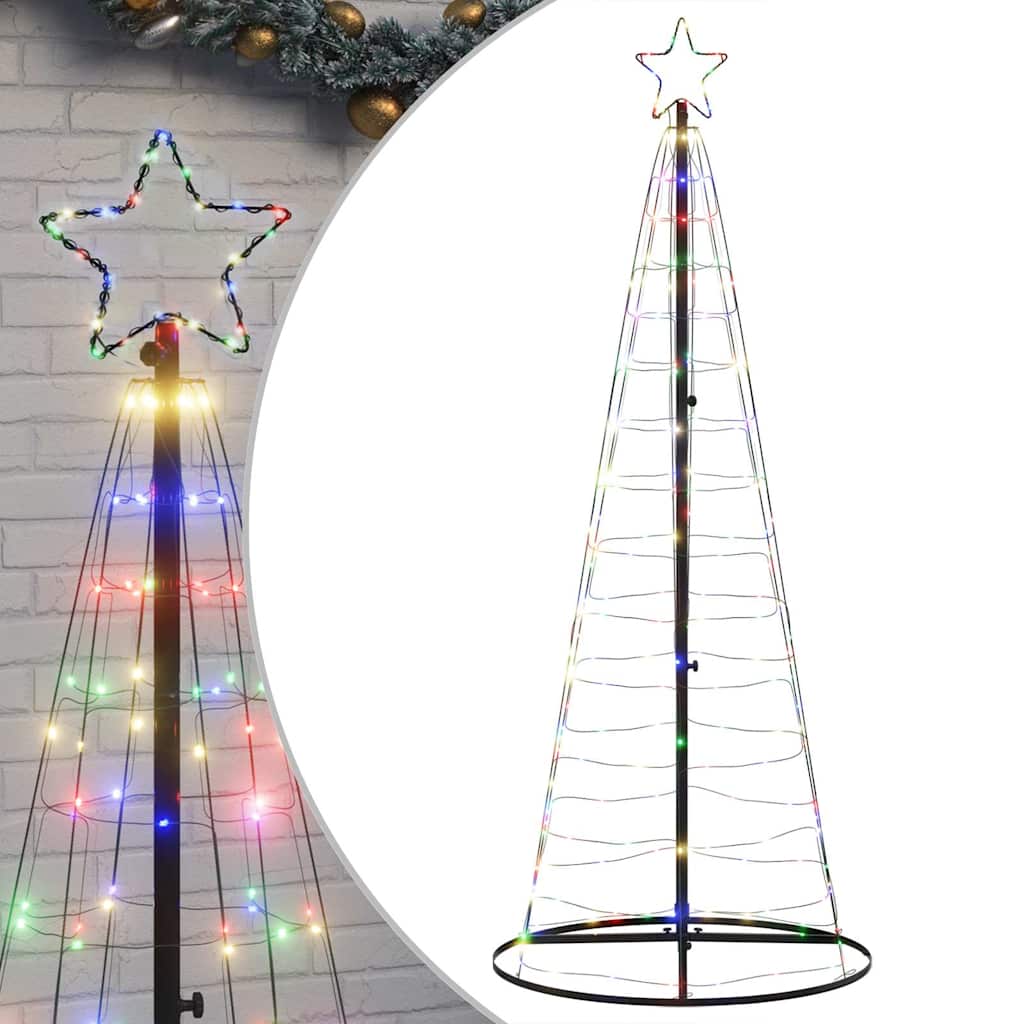 vidaXL Choinka LED 200 LED Kolorowa 180 cm