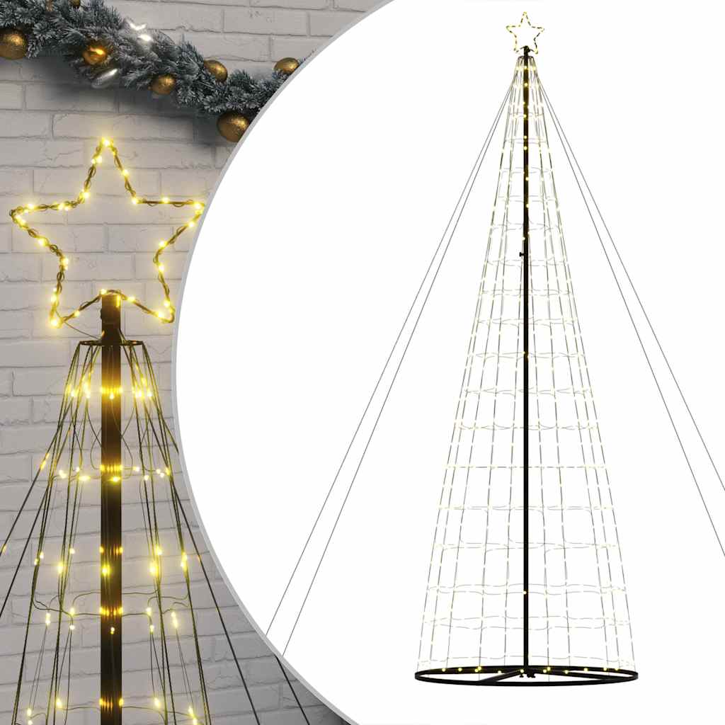 vidaXL Choinka LED 1534 LEDs Ciepła biel 500 cm