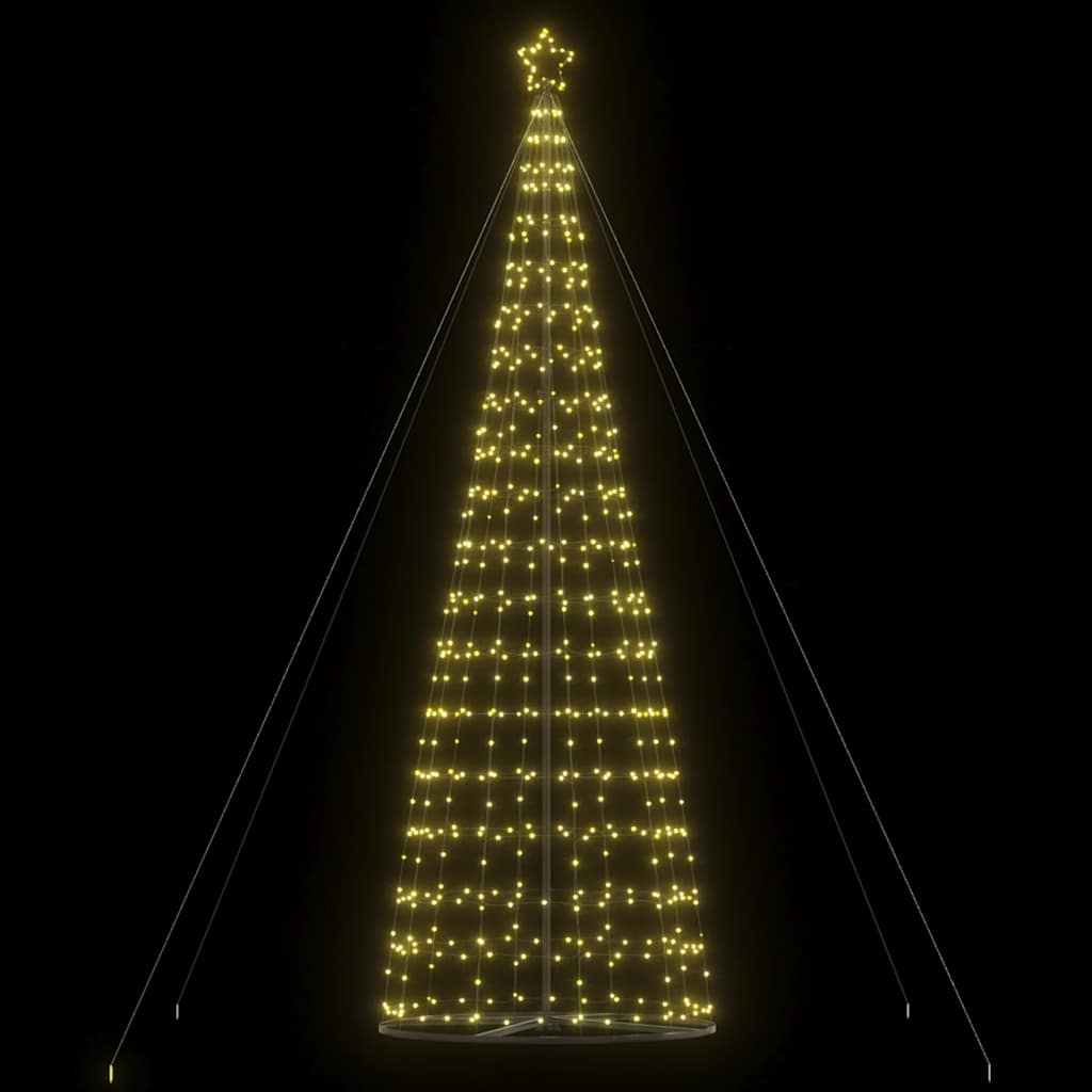 vidaXL Choinka LED 1534 LEDs Ciepła biel 500 cm