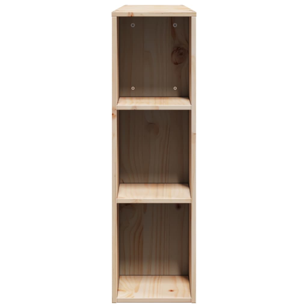vidaXL Wezgłowie do łóżka, z półkami, 135 cm, lite drewno sosnowe