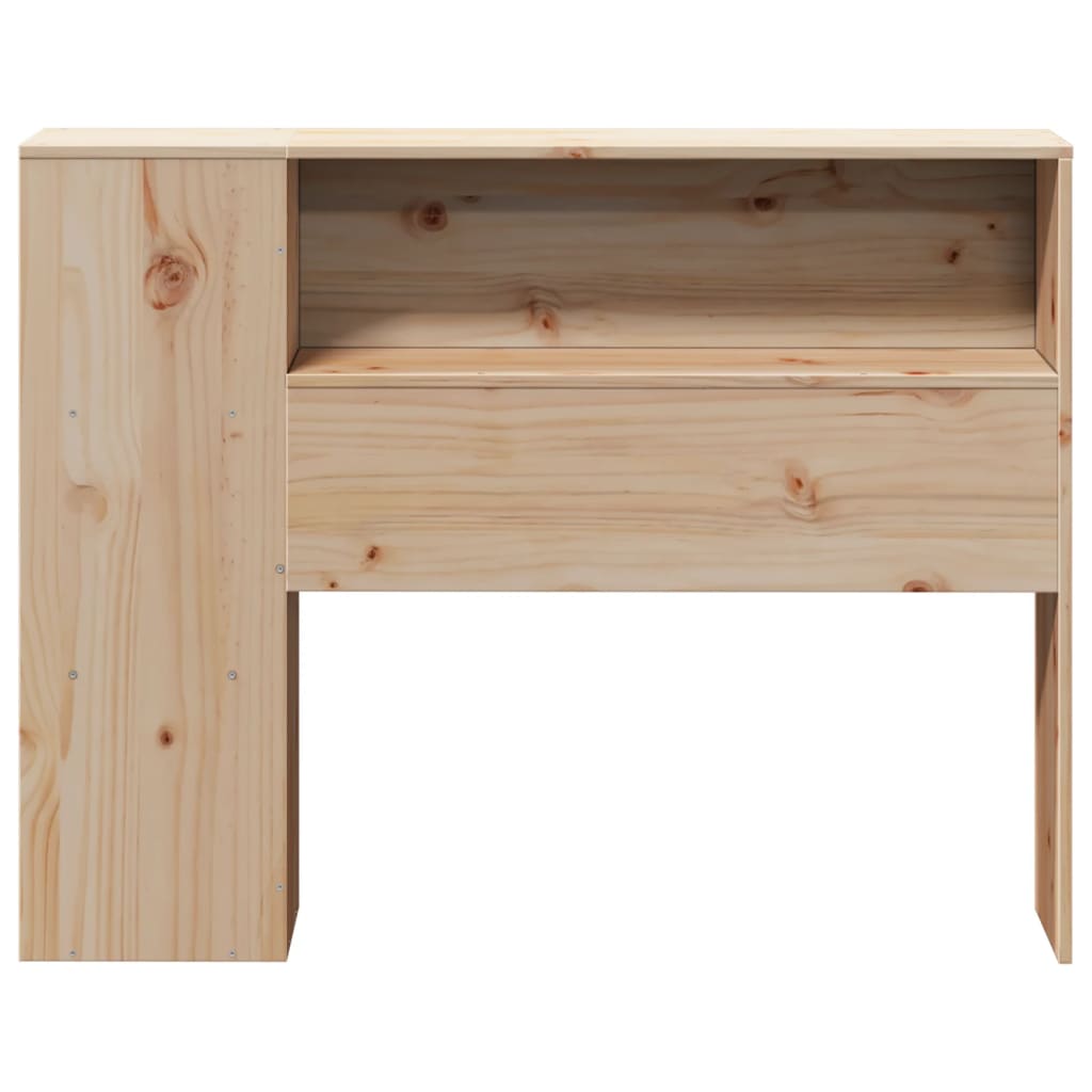 vidaXL Wezgłowie do łóżka, z półkami, 75 cm, lite drewno sosnowe