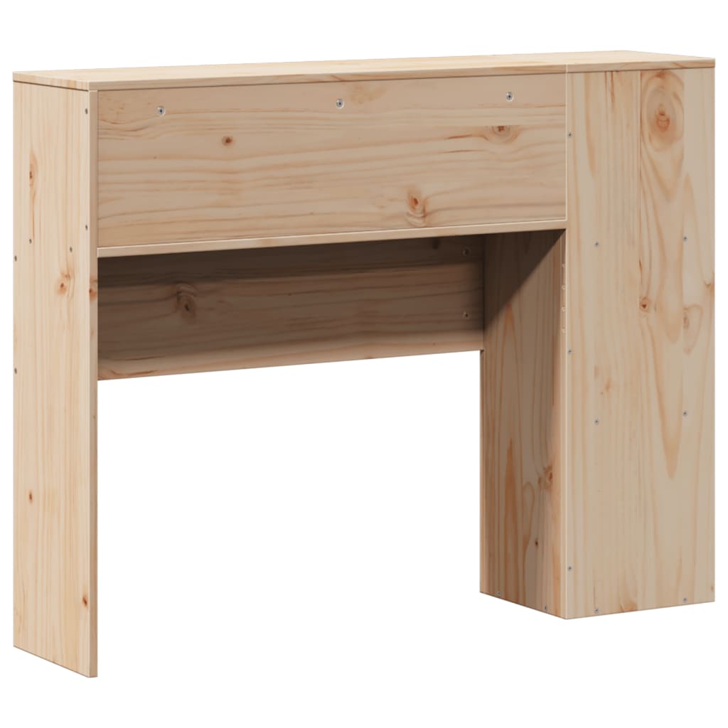 vidaXL Wezgłowie do łóżka, z półkami, 75 cm, lite drewno sosnowe