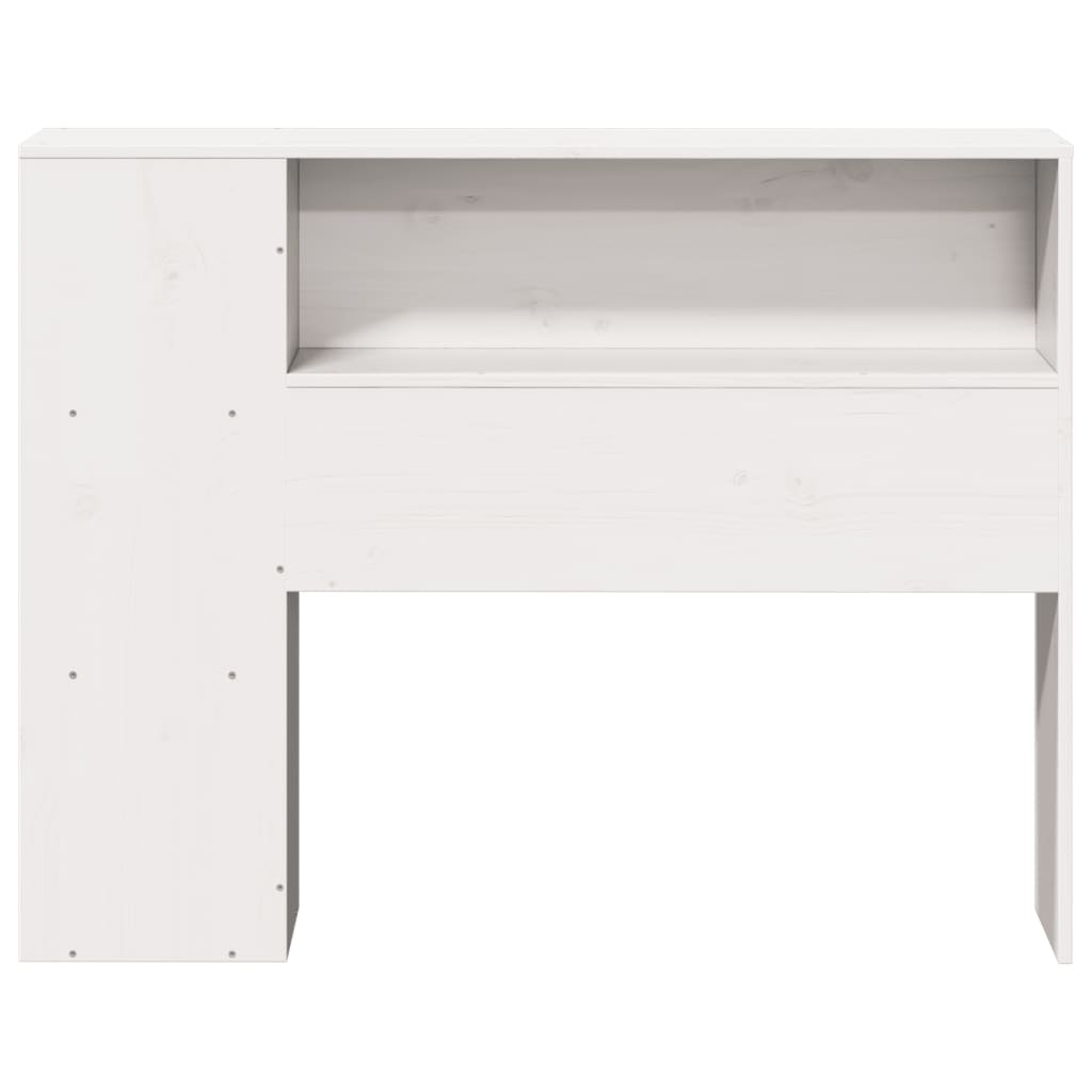 vidaXL Wezgłowie do łóżka, z półkami, białe, 75 cm, drewno sosnowe