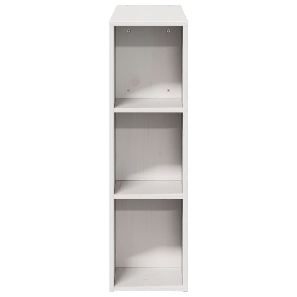 vidaXL Wezgłowie do łóżka, z półkami, białe, 75 cm, drewno sosnowe