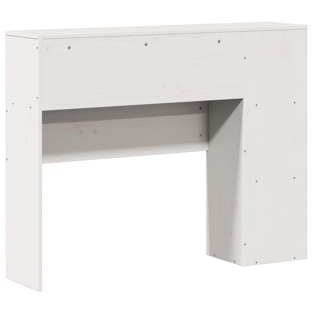 vidaXL Wezgłowie do łóżka, z półkami, białe, 75 cm, drewno sosnowe