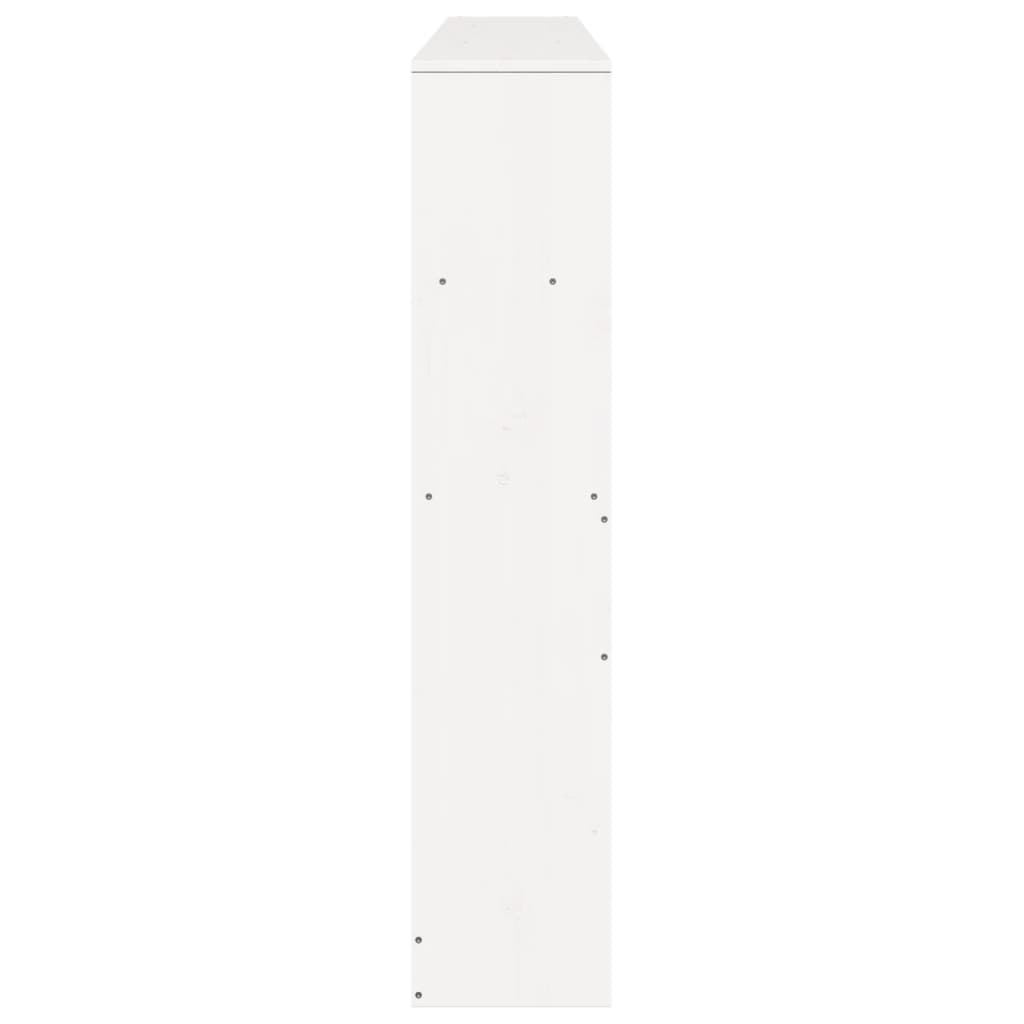 vidaXL Wezgłowie do łóżka, z półkami, białe, 180 cm, drewno sosnowe