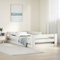 vidaXL Rama łóżka bez materaca biała 80x160 cm sosnowa