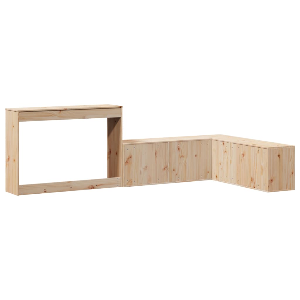 vidaXL Szafka nocna z biurkiem 232x122x75 cm Drewno lite sosnowe