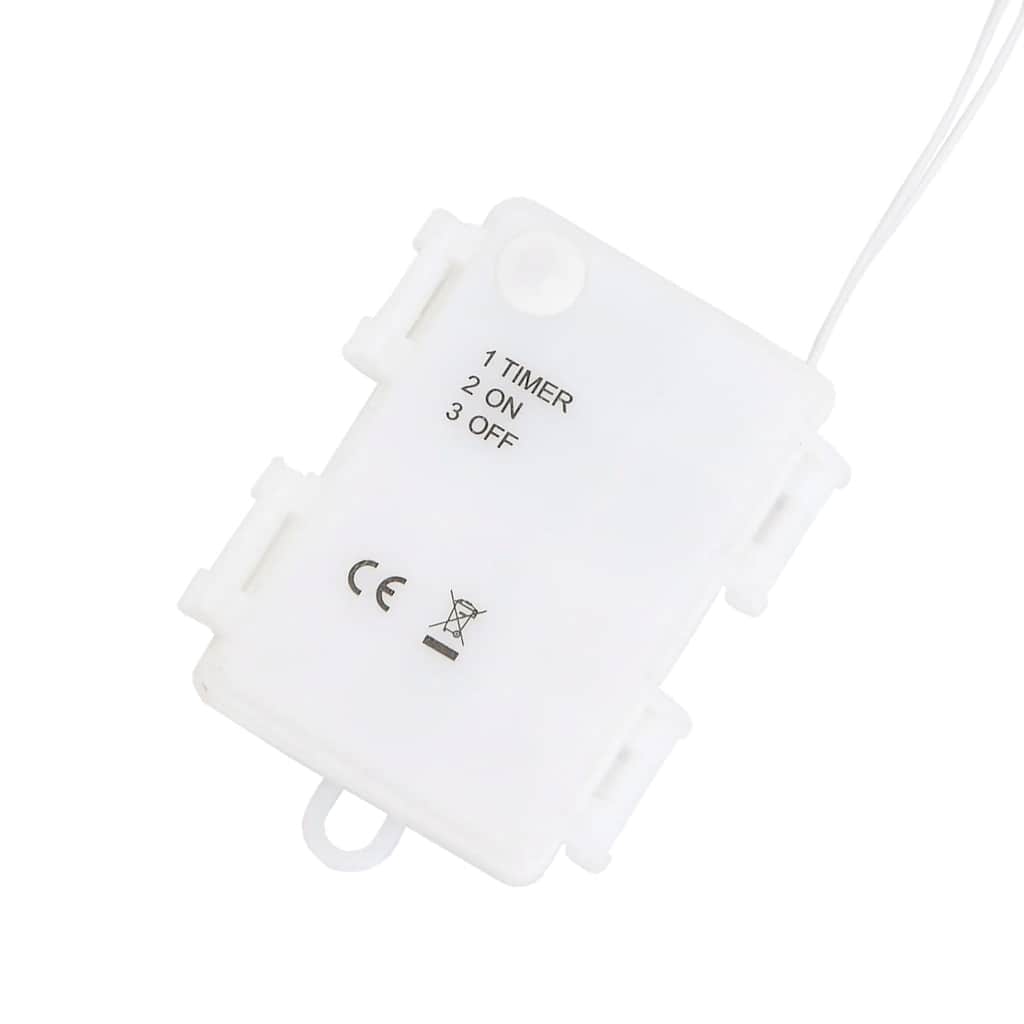 vidaXL Lampki świąteczne sylwetka świętego mikołaja, 2 szt., 35 LED