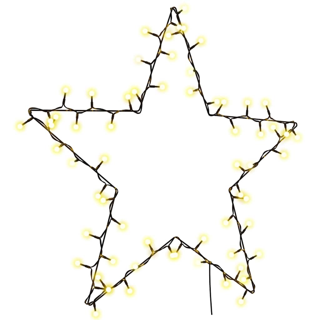 vidaXL Lampki świąteczne gwiazda sylwetka, 80 LED