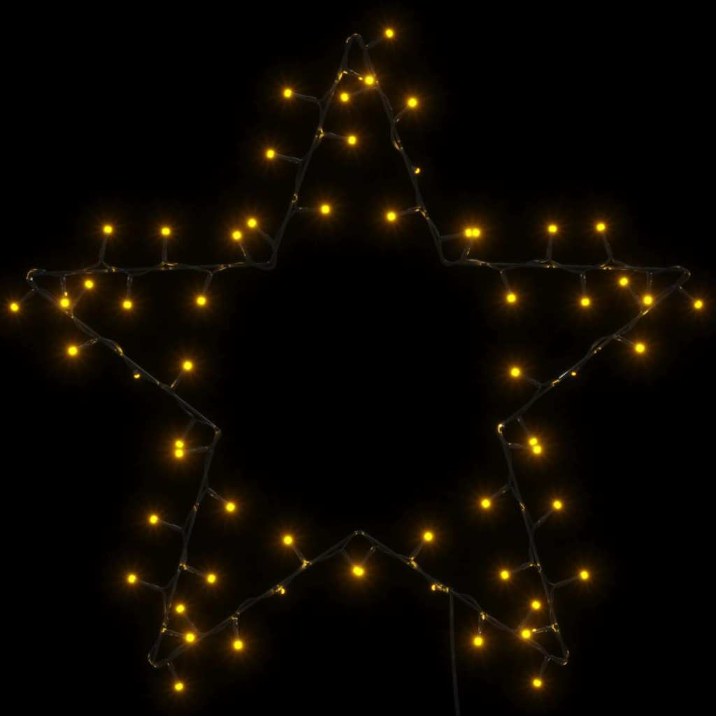 vidaXL Lampki świąteczne gwiazda sylwetka, 80 LED