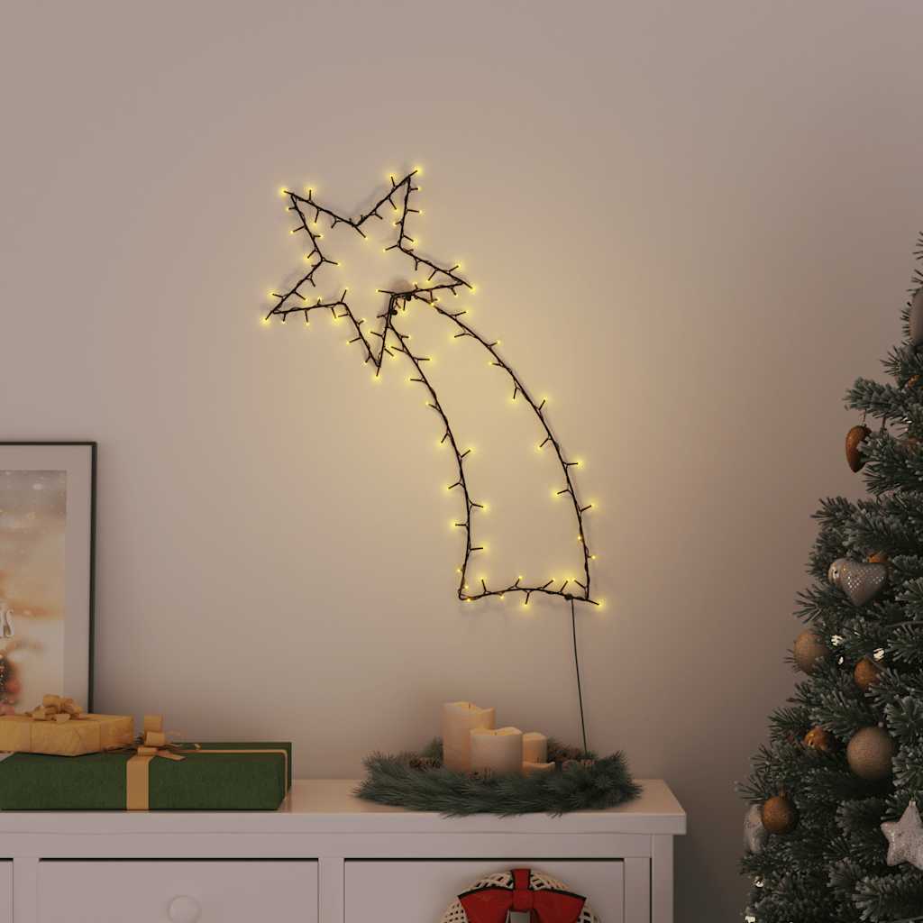 vidaXL Świąteczne lampki spadająca gwiazda sylwetka, 115 LED