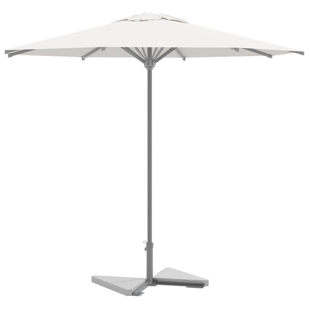 vidaXL Obciążniki do parasoli 2 szt., szare, granitowe, trójkątne, 14 kg