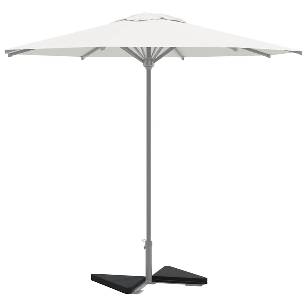 vidaXL Obciążniki do parasola, 2 szt., czarny granit, trójkątne, 14 kg