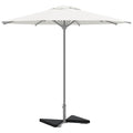vidaXL Obciążniki do parasola, 2 szt., czarny granit, trójkątne, 14 kg