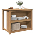 vidaXL Wyspa kuchenna PANAMA, 112x77x90 cm, lite drewno sosnowe