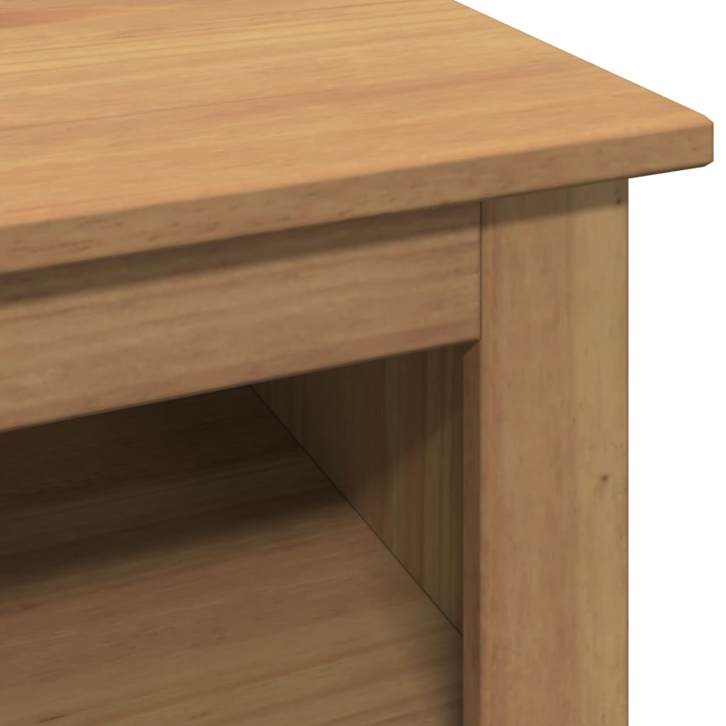 vidaXL Biurko PANAMA, 112x45x75 cm, lite drewno sosnowe
