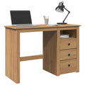 vidaXL Biurko PANAMA, 112x45x75 cm, lite drewno sosnowe