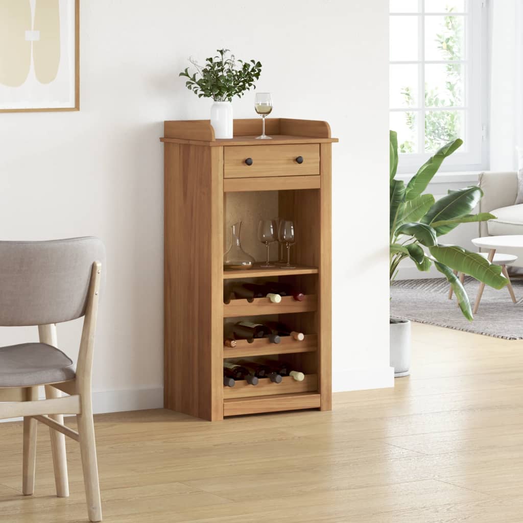 vidaXL Szafka na wino PANAMA, 57x40x111,5 cm, lite drewno sosnowe
