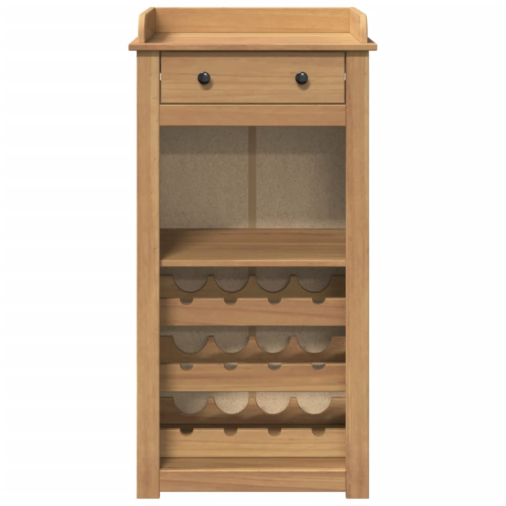 vidaXL Szafka na wino PANAMA, 57x40x111,5 cm, lite drewno sosnowe