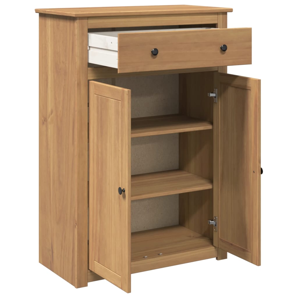 vidaXL Szafka na buty PANAMA, 80x40x114 cm, lite drewno sosnowe
