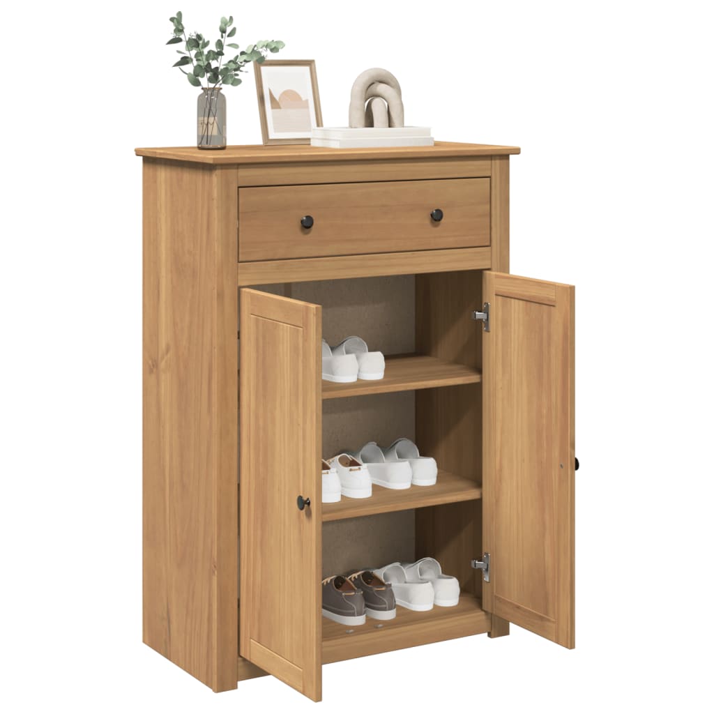 vidaXL Szafka na buty PANAMA, 80x40x114 cm, lite drewno sosnowe
