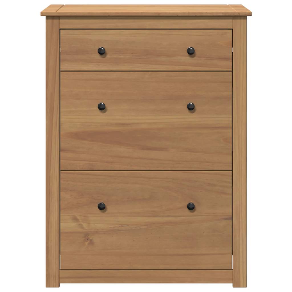 vidaXL Szafka na buty PANAMA, 80x35x105 cm, lite drewno sosnowe