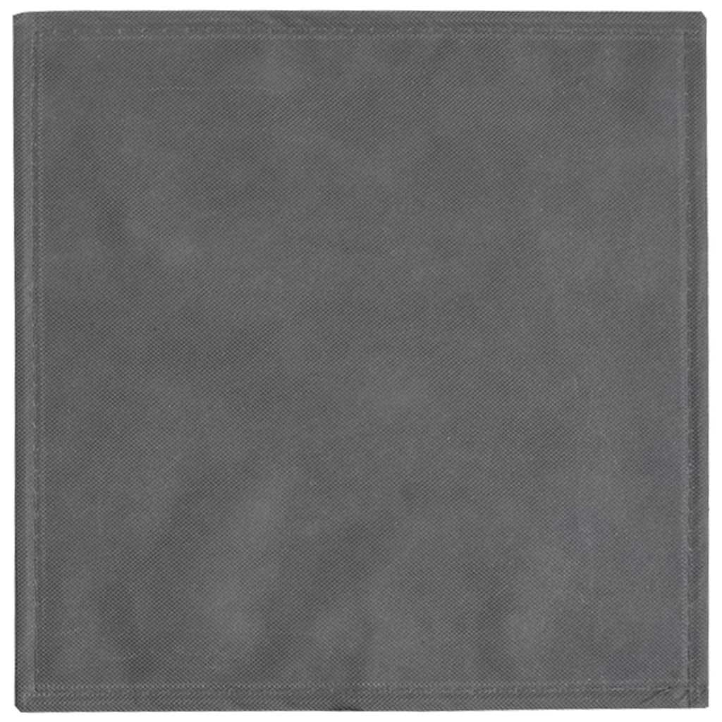 vidaXL Składane pudełka, 4 szt., szare, 32x32x32 cm, włóknina