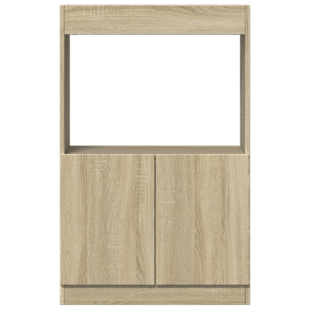 vidaXL Wysoka szafka, db sonoma, 63x33x100 cm, materiał drewnopochodny