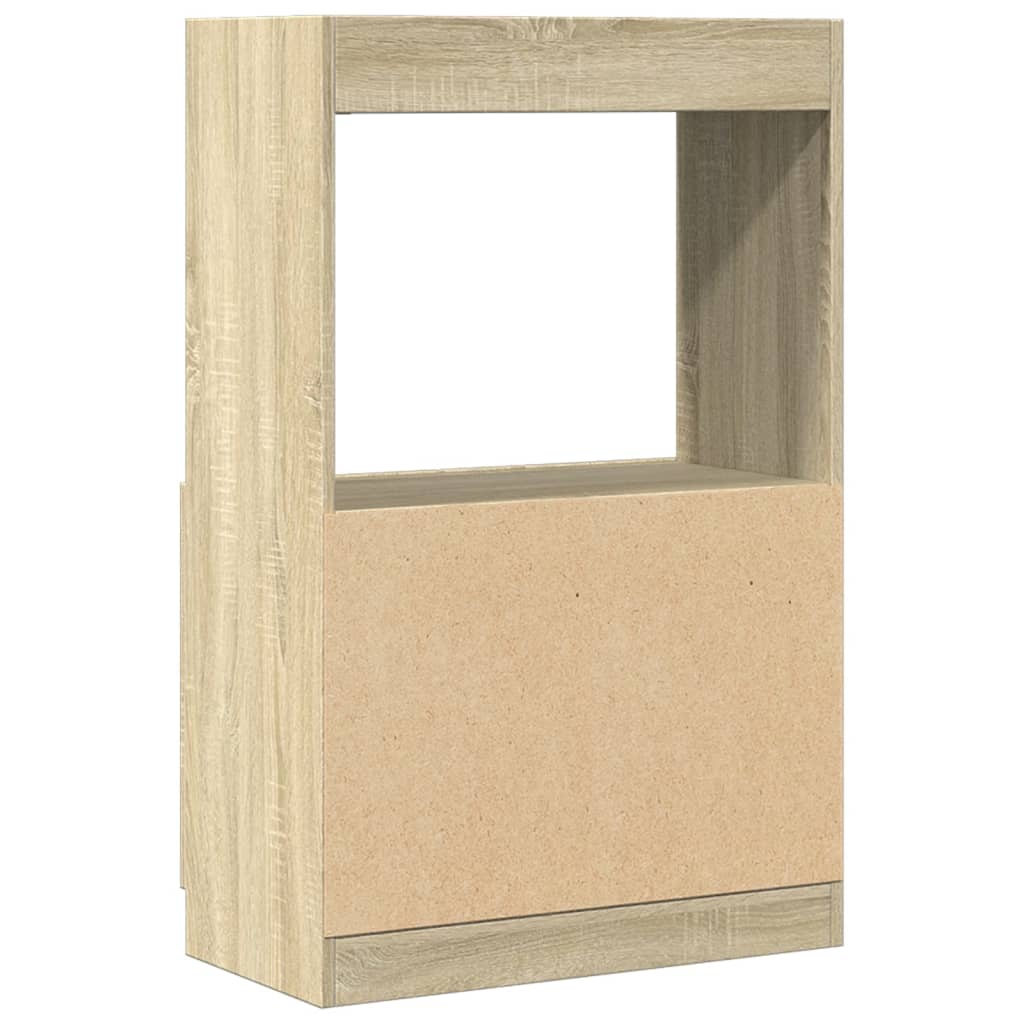 vidaXL Wysoka szafka, db sonoma, 63x33x100 cm, materiał drewnopochodny