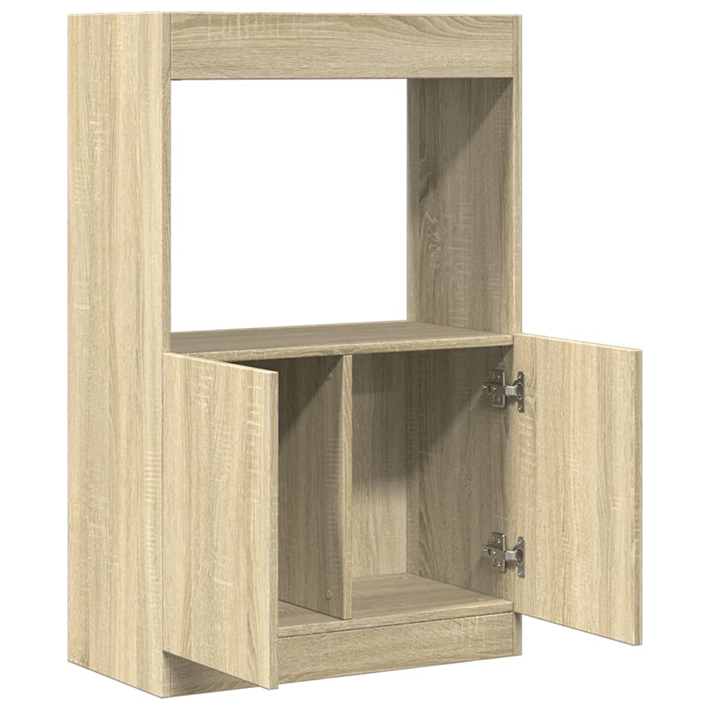 vidaXL Wysoka szafka, db sonoma, 63x33x100 cm, materiał drewnopochodny