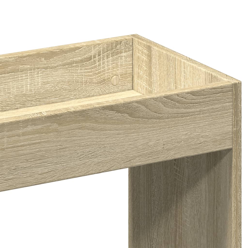 vidaXL Wysoka szafka, db sonoma, 63x33x100 cm, materiał drewnopochodny