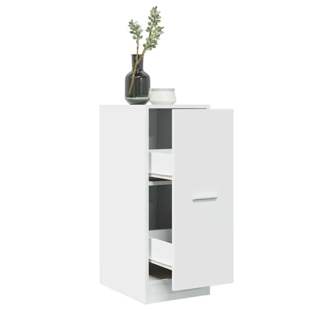 vidaXL Szafka apteczna biała 30x41x77,5 cm Drewno konstrukcyjne