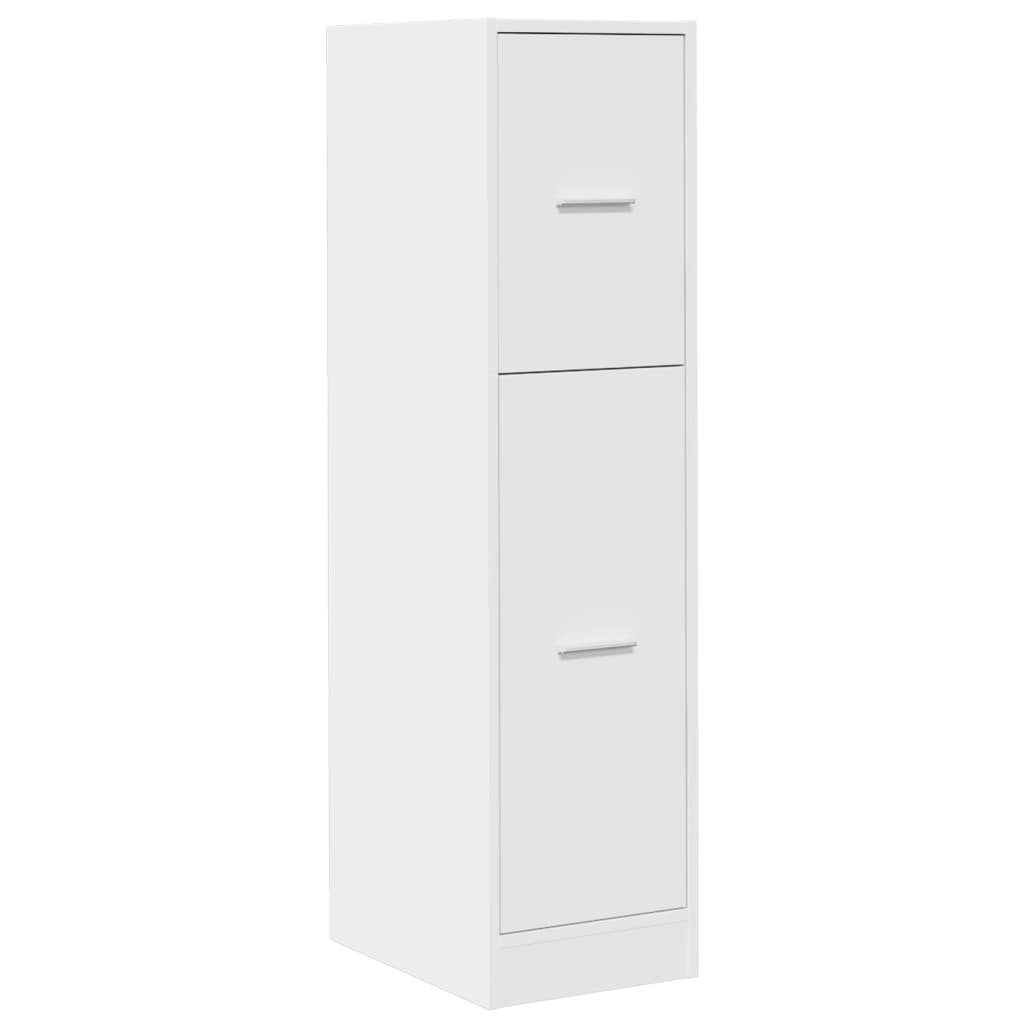 vidaXL Szafka apteczna, biała, 30x41x118 cm, materiał drewnopochodny