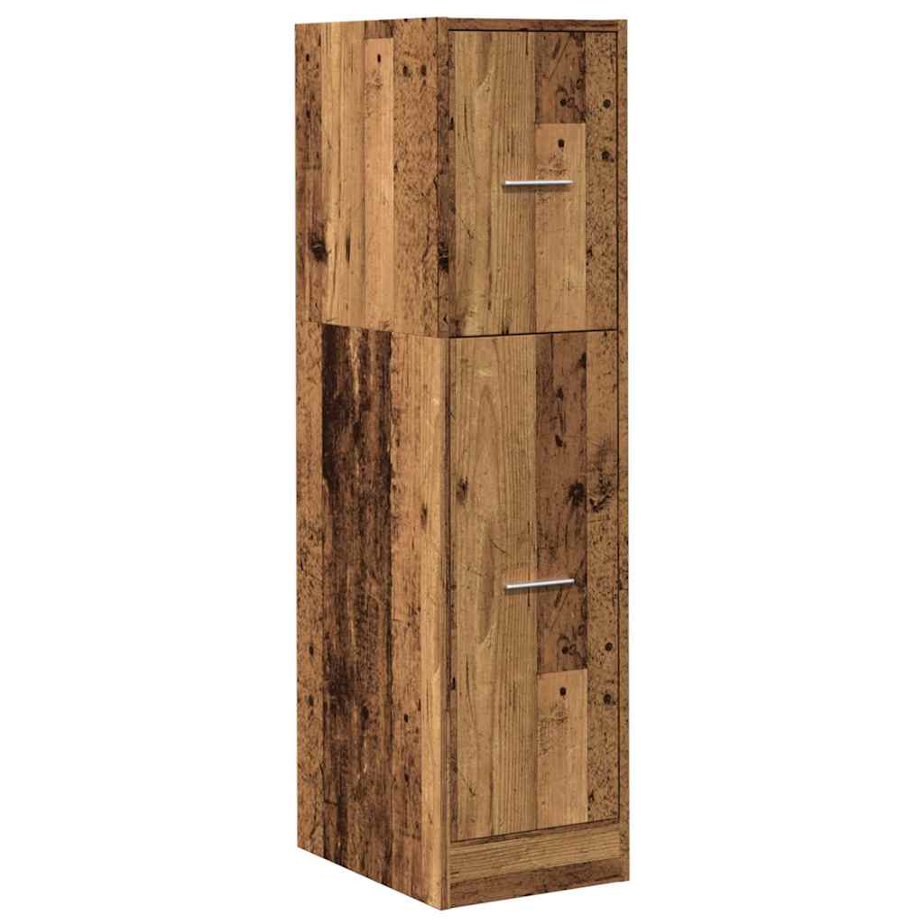 vidaXL Szafka apteczna, stare drewno, 30x41x118 cm