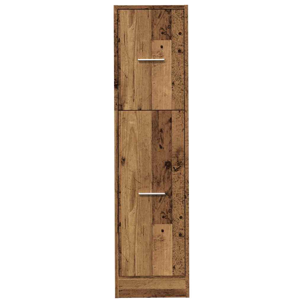 vidaXL Szafka apteczna, stare drewno, 30x41x118 cm