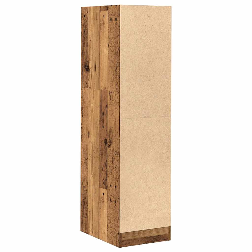 vidaXL Szafka apteczna, stare drewno, 30x41x118 cm