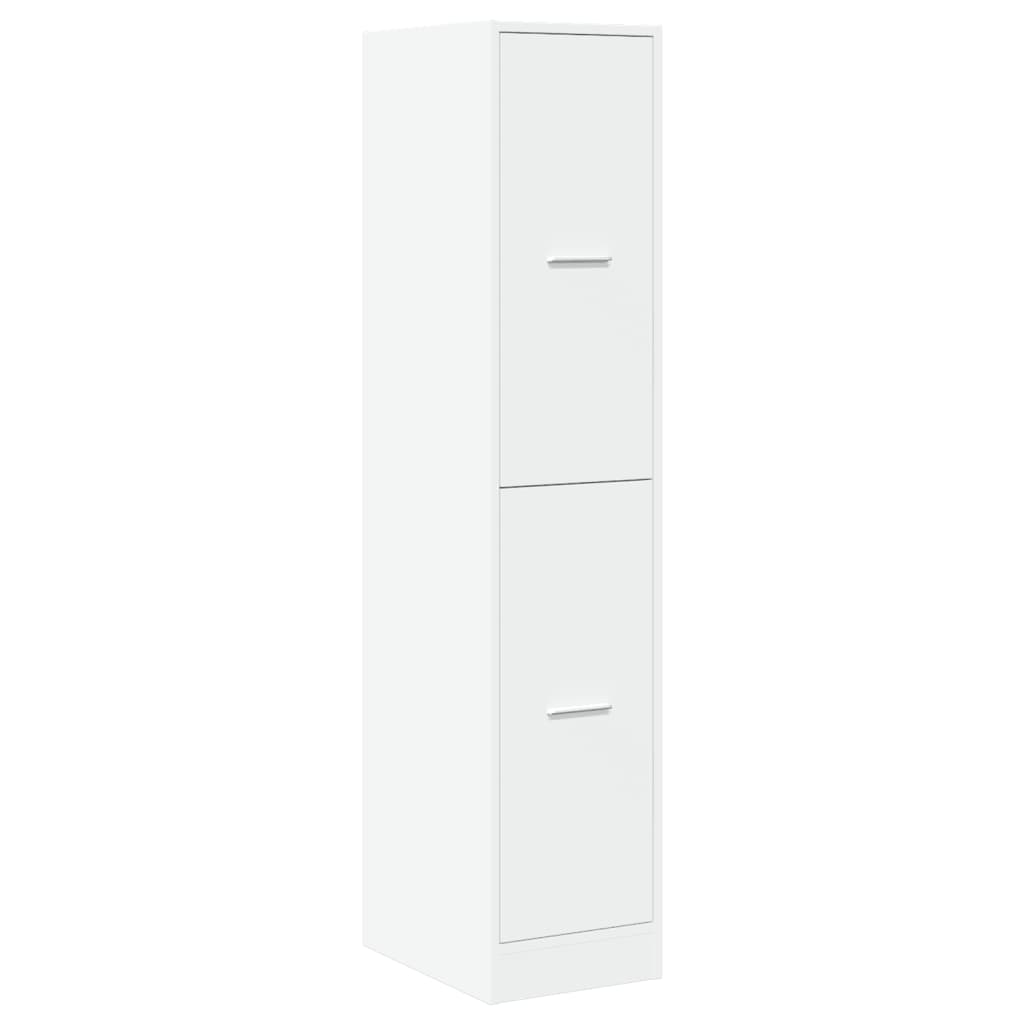 vidaXL Szafka apteczna biała 30x41x144,5 cm Drewno konstrukcyjne