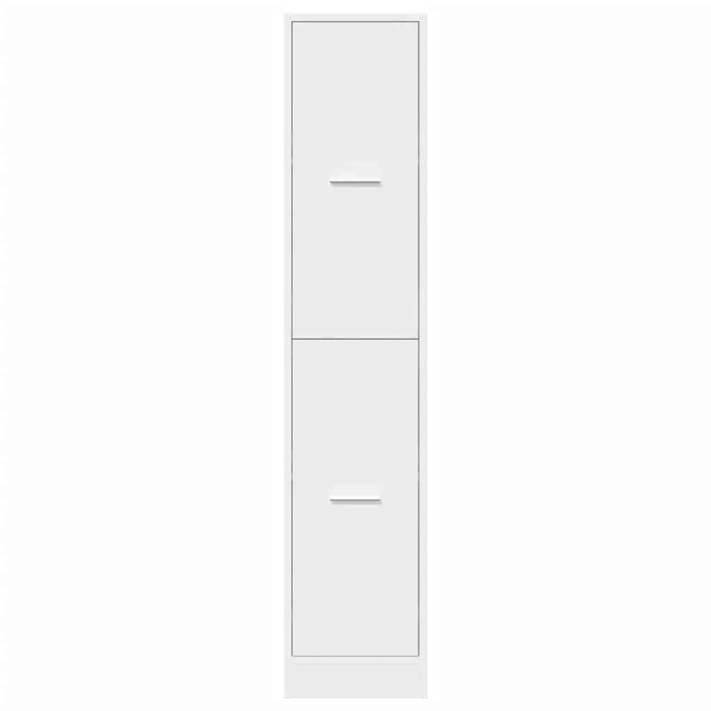 vidaXL Szafka apteczna biała 30x41x144,5 cm Drewno konstrukcyjne