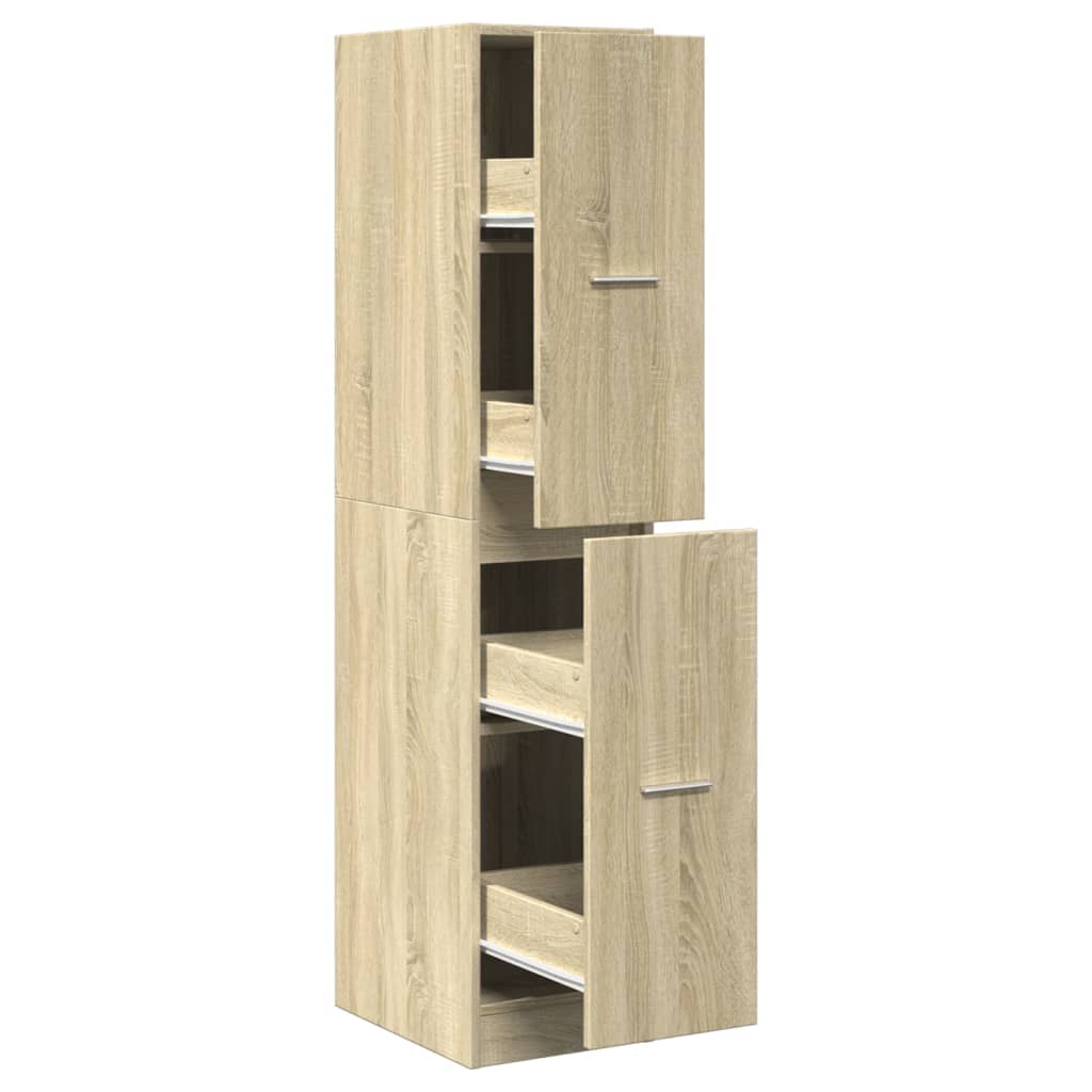 vidaXL Szafka apteczna Sonoma Oak 30x41x144,5 cm Drewno konstrukcyjne