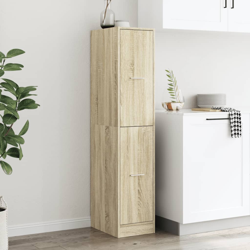 vidaXL Szafka apteczna Sonoma Oak 30x41x144,5 cm Drewno konstrukcyjne