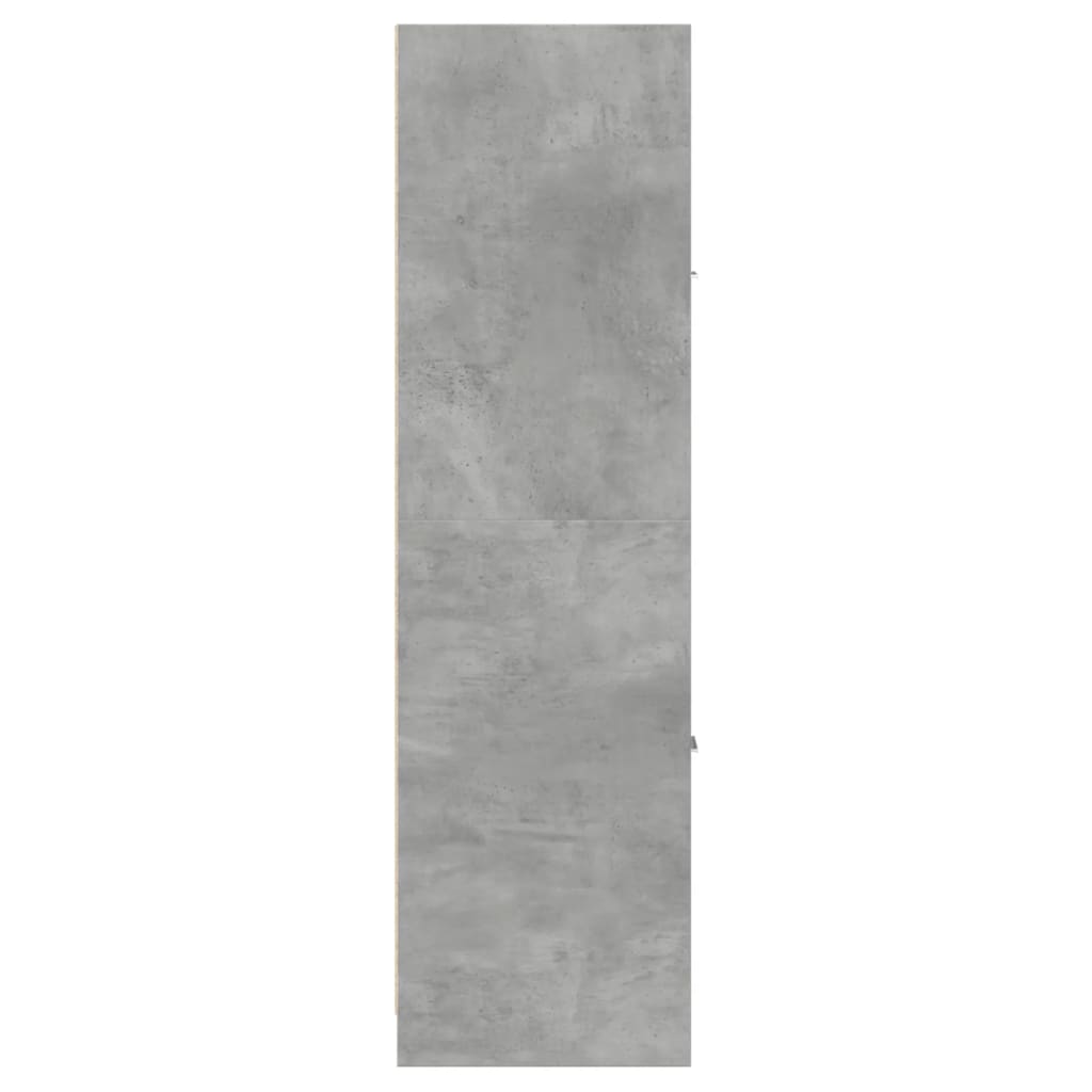 vidaXL Szafka apteczna, szarość betonu, 30x41x144,5 cm