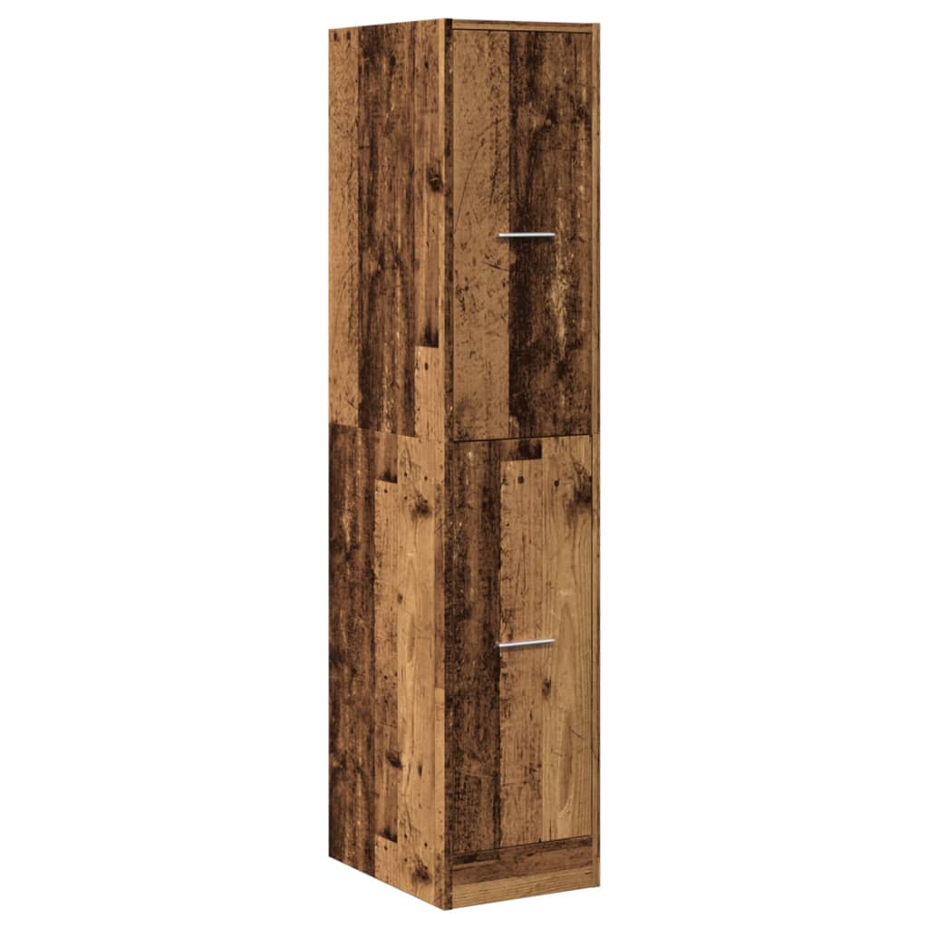 vidaXL Szafka apteczna, stare drewno, 30x41x144,5 cm