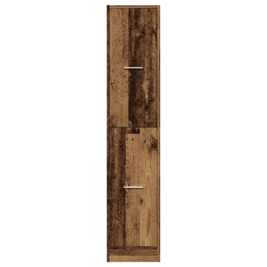 vidaXL Szafka apteczna, stare drewno, 30x41x144,5 cm