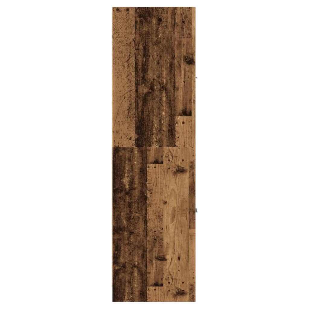 vidaXL Szafka apteczna, stare drewno, 30x41x144,5 cm