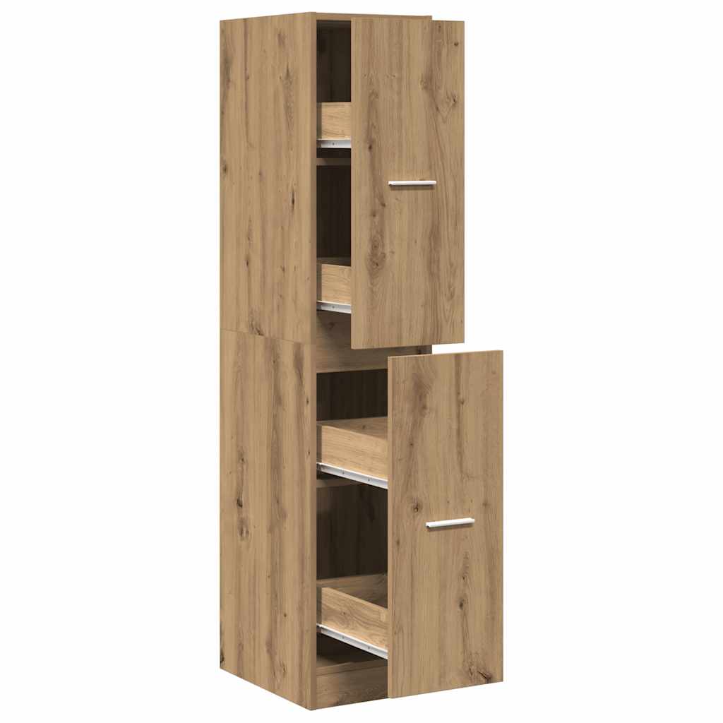 vidaXL Szafka apteczna Artisian Oak 30x41x144,5 cm Drewno konstrukcyjne