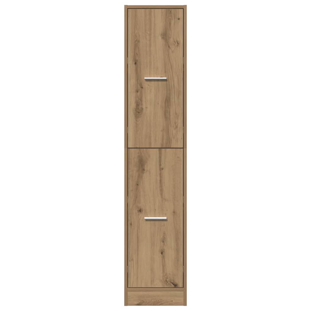 vidaXL Szafka apteczna Artisian Oak 30x41x144,5 cm Drewno konstrukcyjne